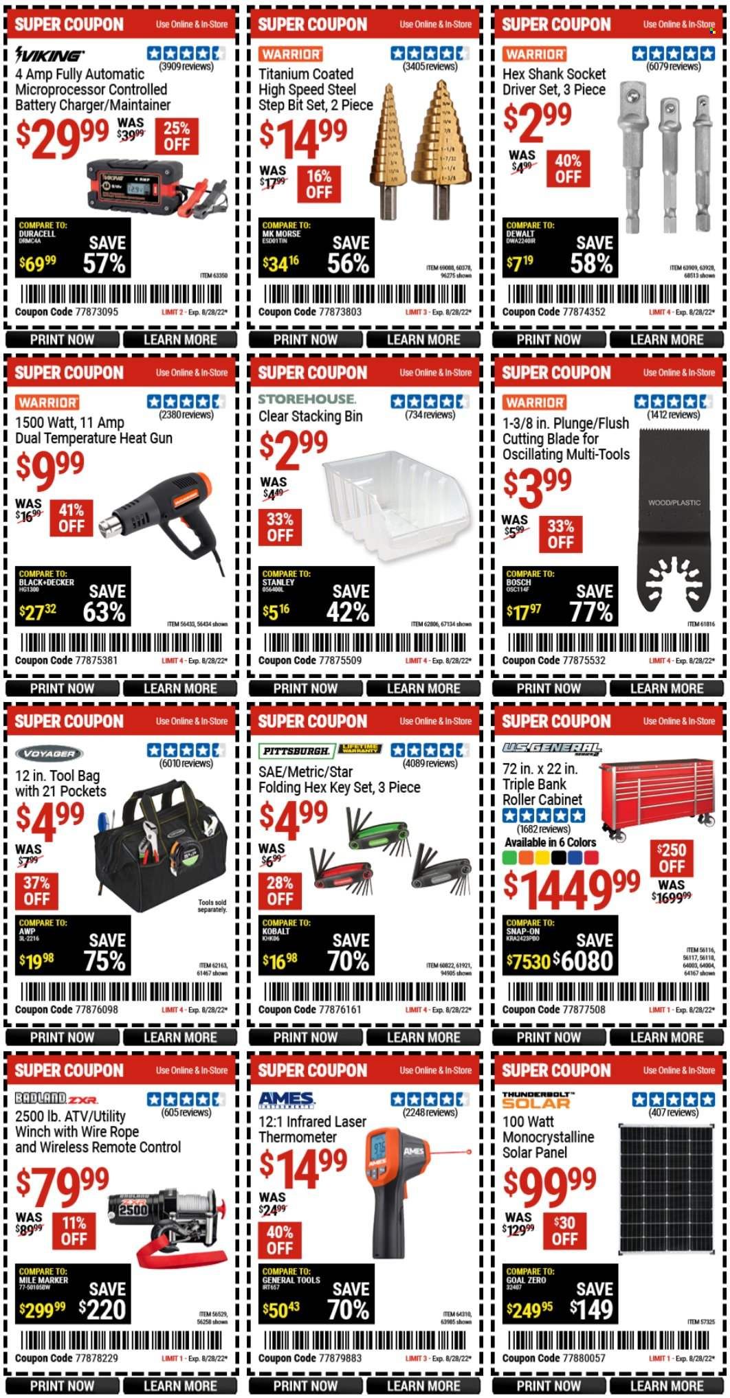 Harbor Freight Weekly Ad Flyer Specials August 26 to August 28, 2022