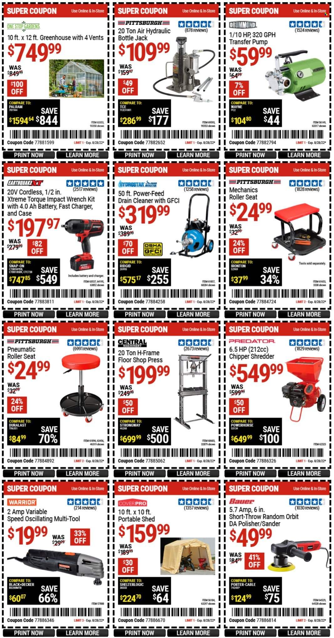Harbor Freight Weekly Ad Flyer Specials August 26 to August 28, 2022