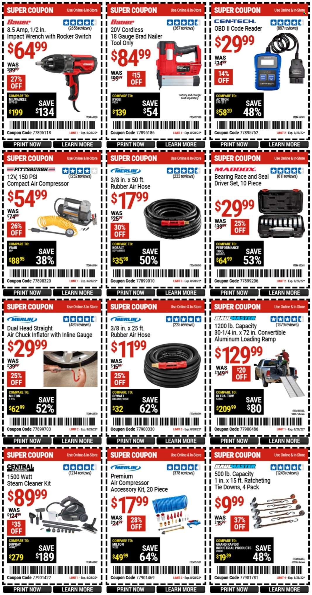 Harbor Freight Weekly Ad Flyer Specials August 26 to August 28, 2022