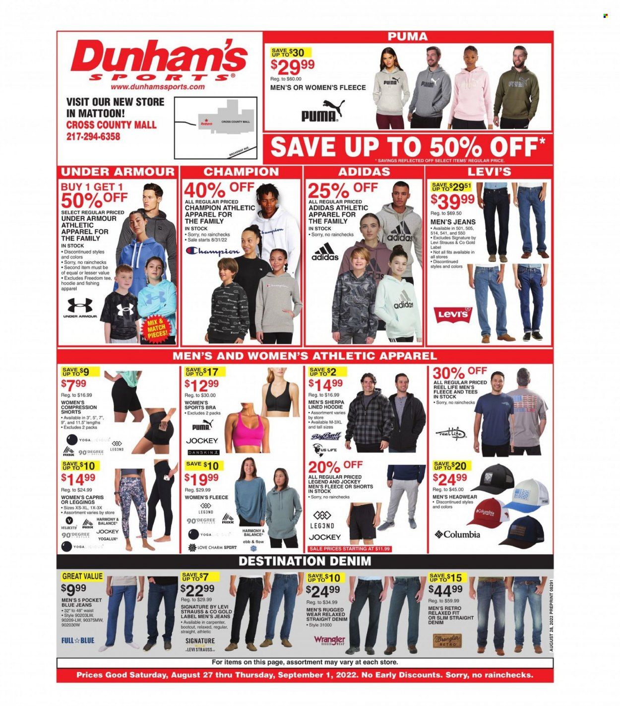 Dunham's Sports (IL) Weekly Ad Flyer Specials August 27 to September 1, 2022