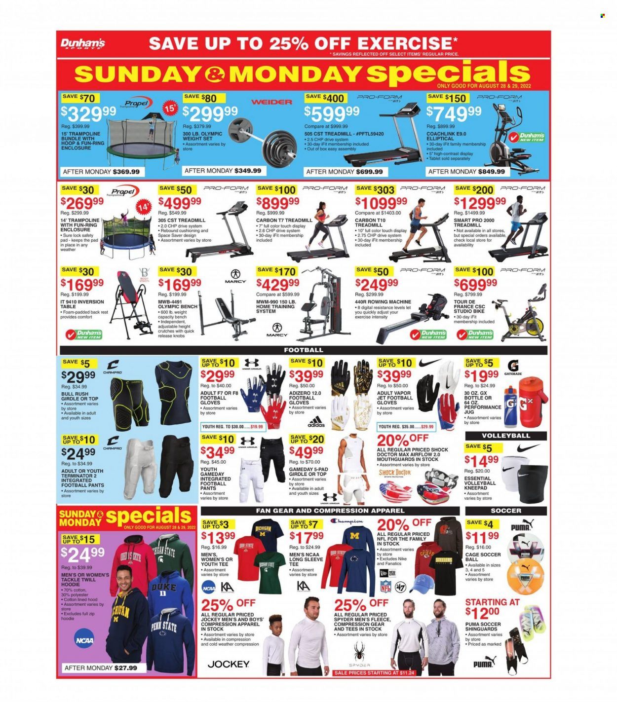 Dunham's Sports (IL) Weekly Ad Flyer Specials August 27 to September 1, 2022