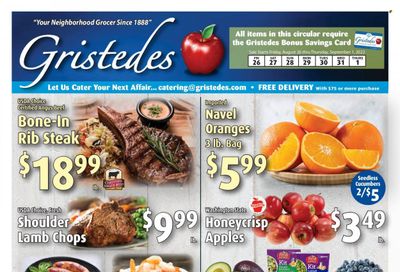 Gristedes (NY) Weekly Ad Flyer Specials August 26 to September 1, 2022