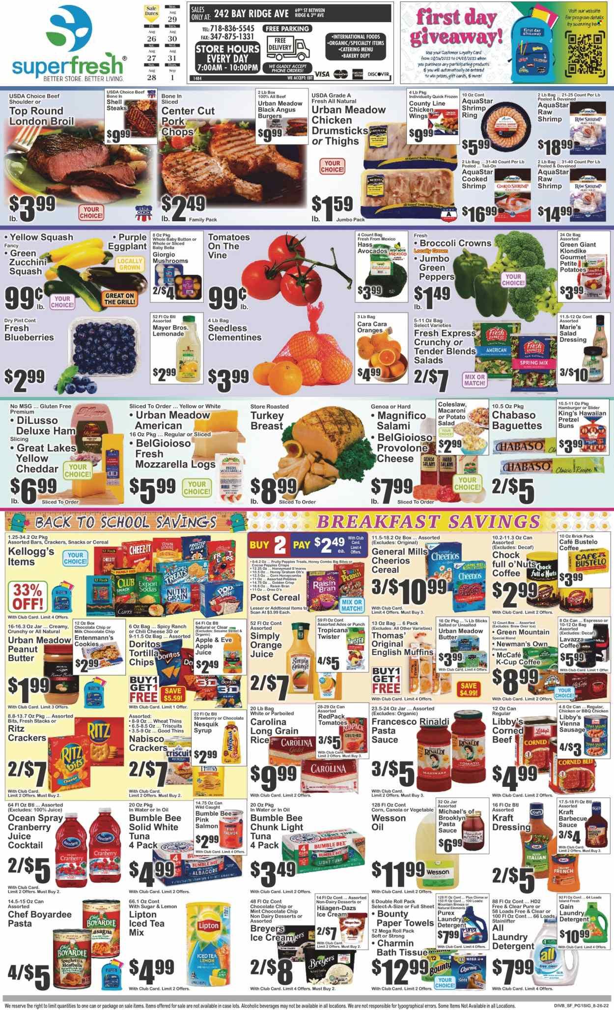 Super Fresh (NY) Weekly Ad Flyer Specials August 26 to September 1, 2022