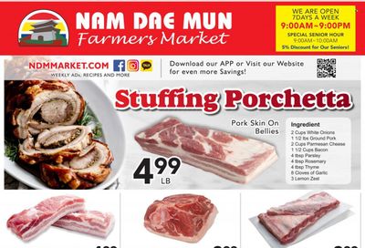 Nam Dae Mun Farmers Market (GA) Weekly Ad Flyer Specials August 26 to September 1, 2022