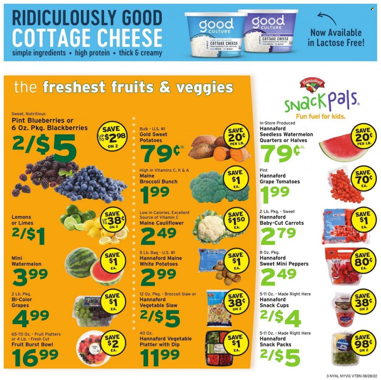 Hannaford (NY) Weekly Ad Flyer Specials August 28 to September 3, 2022