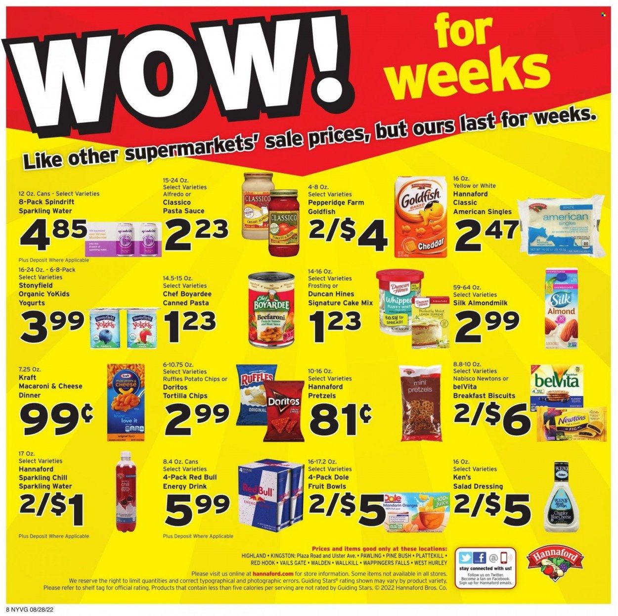 Hannaford (NY) Weekly Ad Flyer Specials August 28 to September 3, 2022