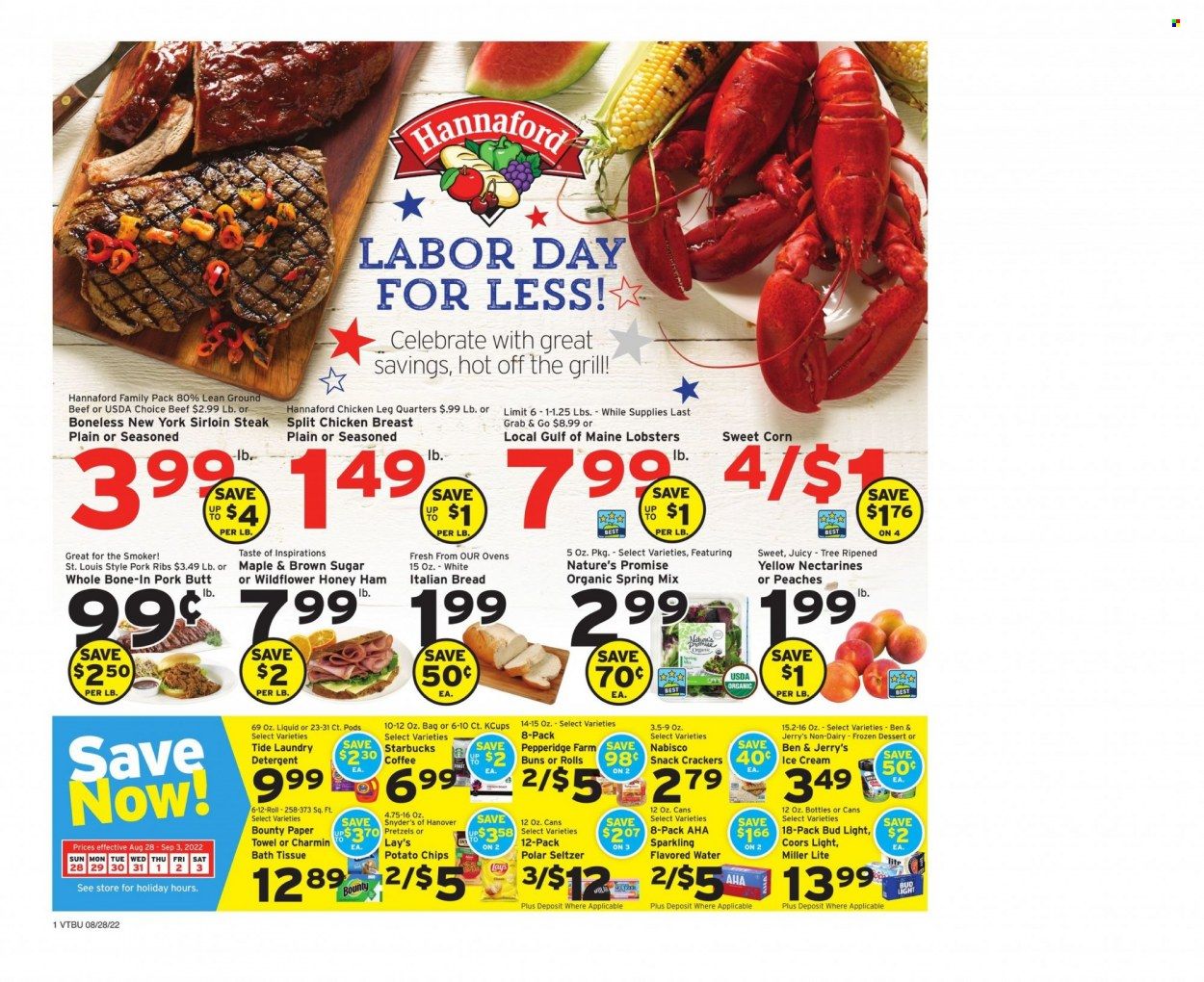 Hannaford (VT) Weekly Ad Flyer Specials August 28 to September 3, 2022
