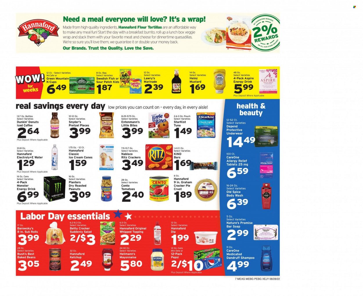 Hannaford (ME) Weekly Ad Flyer Specials August 28 to September 3, 2022