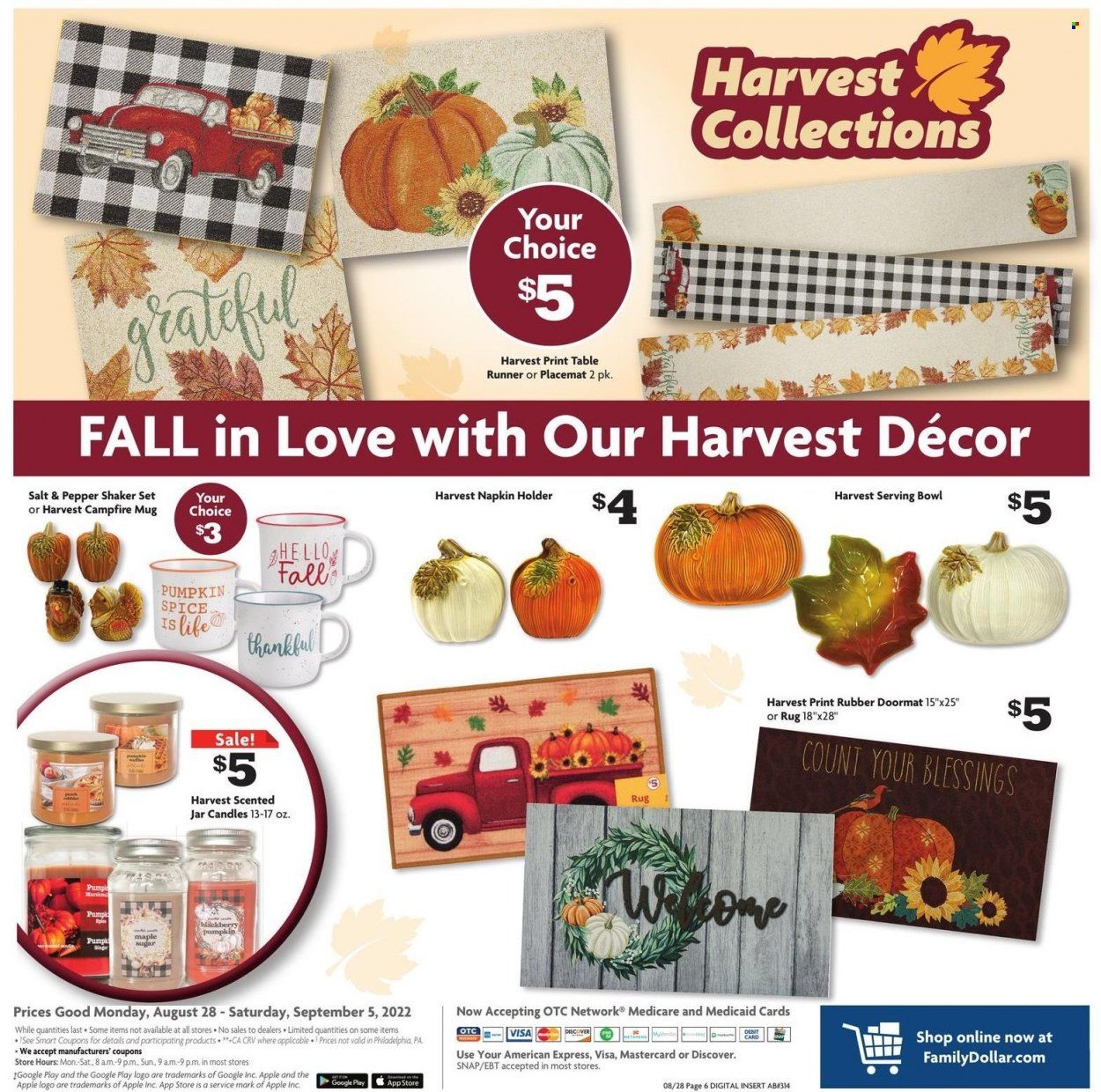 Family Dollar Weekly Ad Flyer Specials August 28 to September 5, 2022