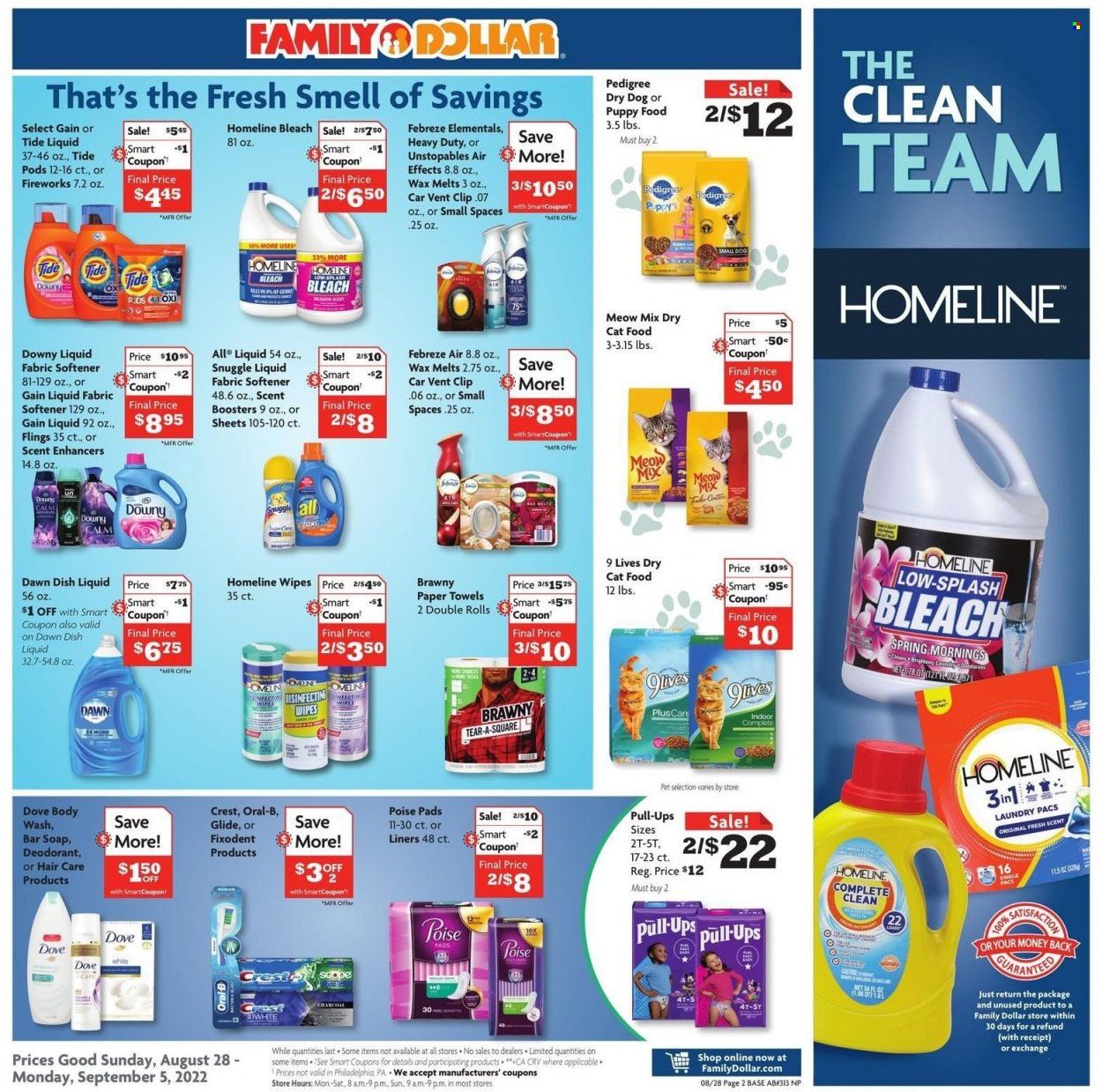 Family Dollar Weekly Ad Flyer Specials August 28 to September 5, 2022