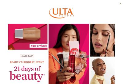 Ulta Beauty Weekly Ad Flyer Specials August 28 to September 17, 2022