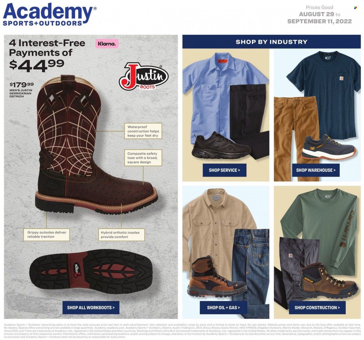 Academy Sports + Outdoors Weekly Ad Flyer Specials August 29 to September 11, 2022