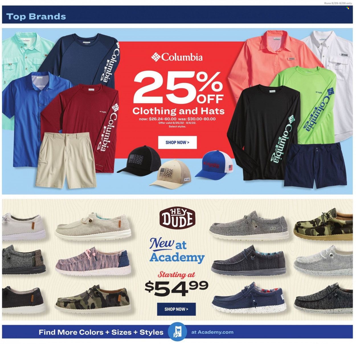 Academy Sports + Outdoors Weekly Ad Flyer Specials August 29 to September 11, 2022
