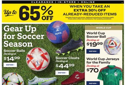 Academy Sports + Outdoors Weekly Ad Flyer Specials August 29 to September 11, 2022