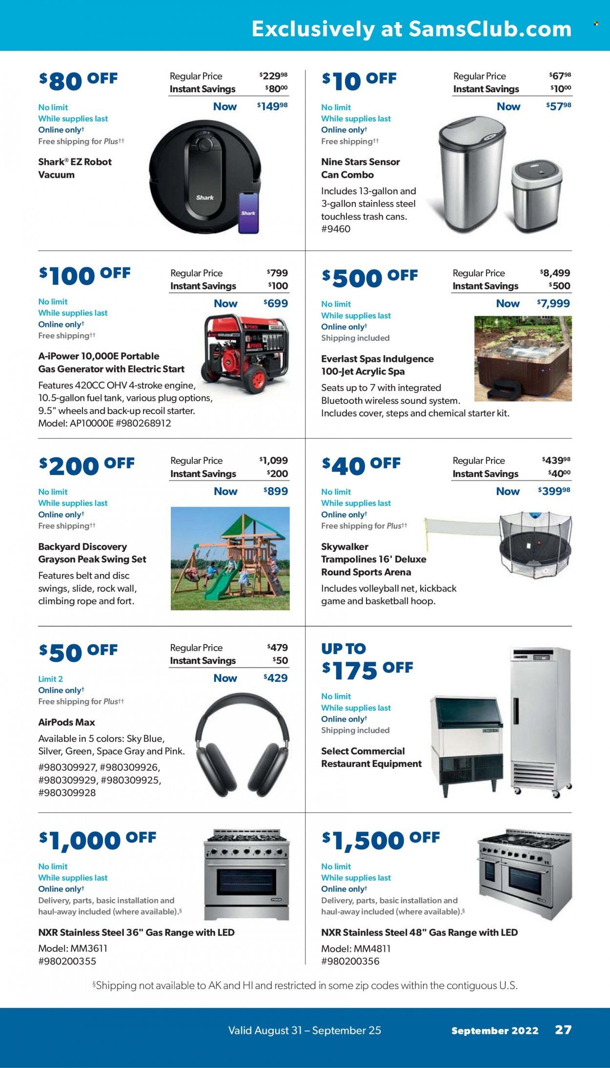 Sam's Club Weekly Ad Flyer Specials August 31 to September 25, 2022