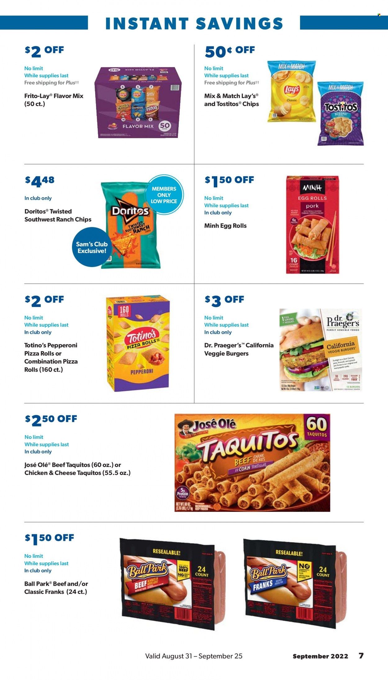 Sam's Club Weekly Ad Flyer Specials August 31 to September 25, 2022