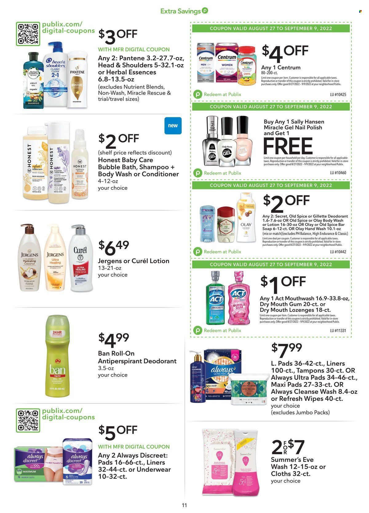 Publix (AL, FL, GA, NC, SC, TN) Weekly Ad Flyer Specials August 27 to September 9, 2022