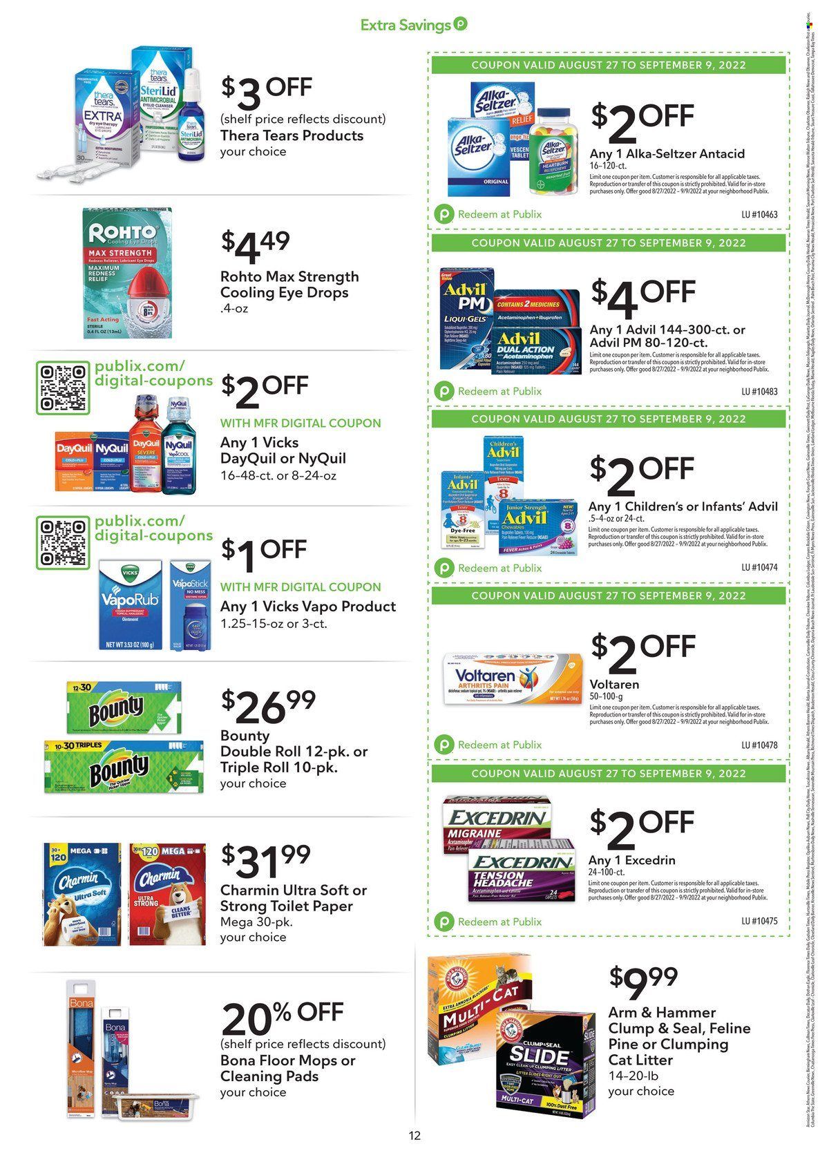 Publix (AL, FL, GA, NC, SC, TN) Weekly Ad Flyer Specials August 27 to September 9, 2022
