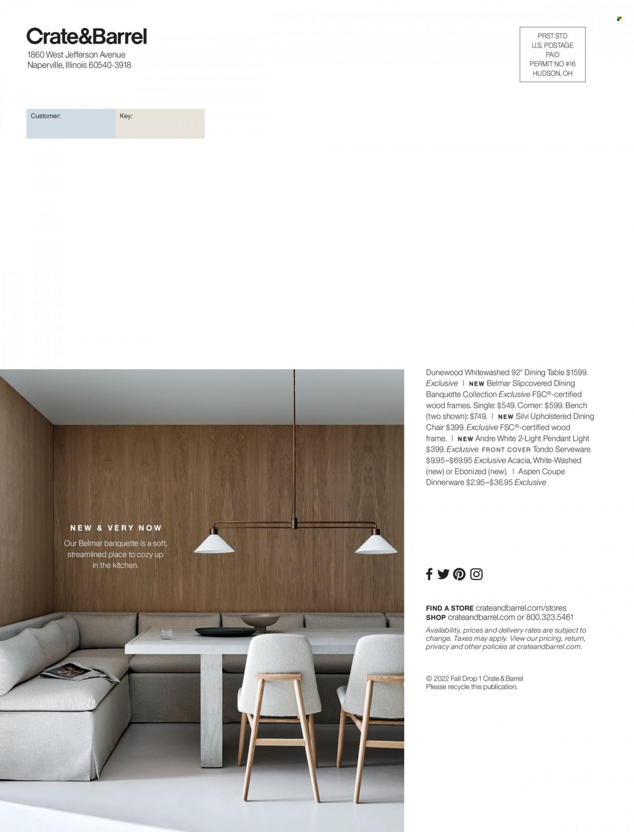 Crate & Barrel Promotions & Flyer Specials October 2022