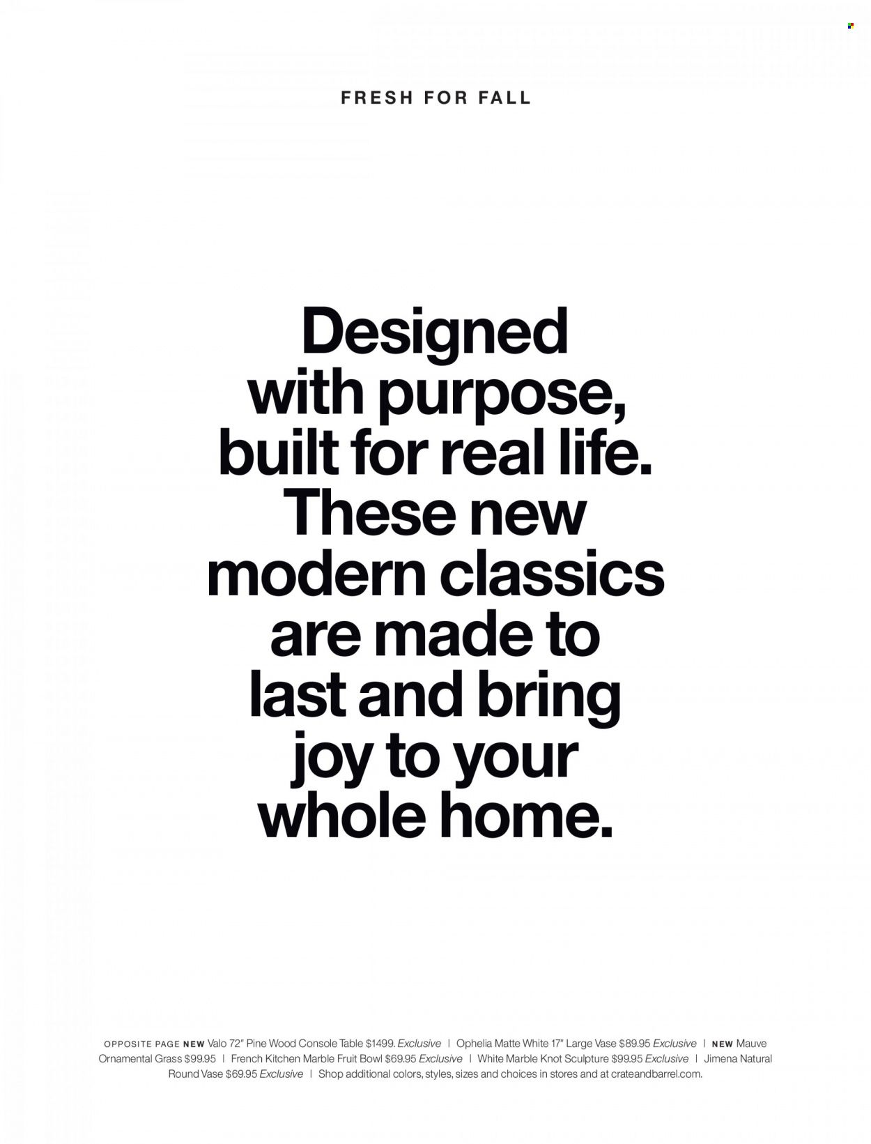 Crate & Barrel Promotions & Flyer Specials October 2022