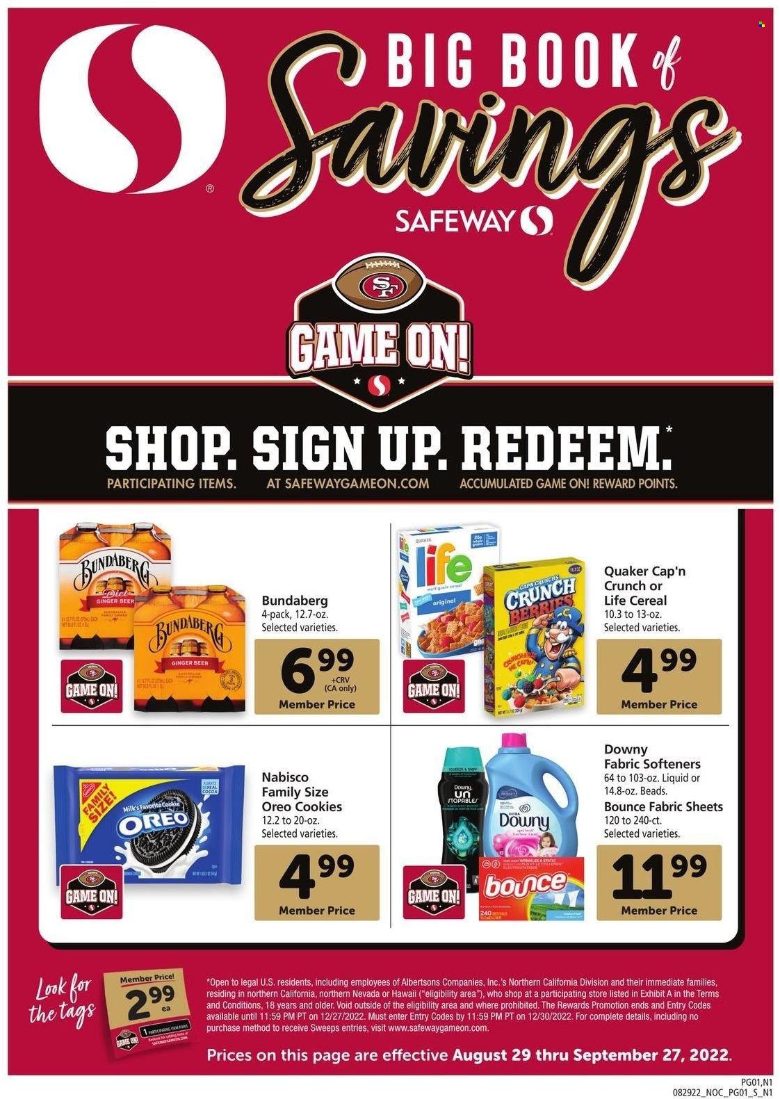 Safeway (CA, HI, OR, WA) Weekly Ad Flyer Specials August 29 to September 27, 2022