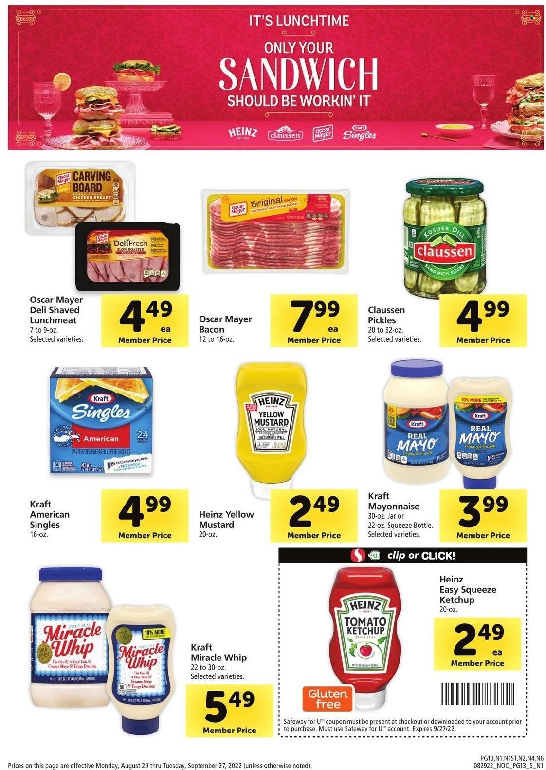 Safeway (CA, HI, OR, WA) Weekly Ad Flyer Specials August 29 to September 27, 2022