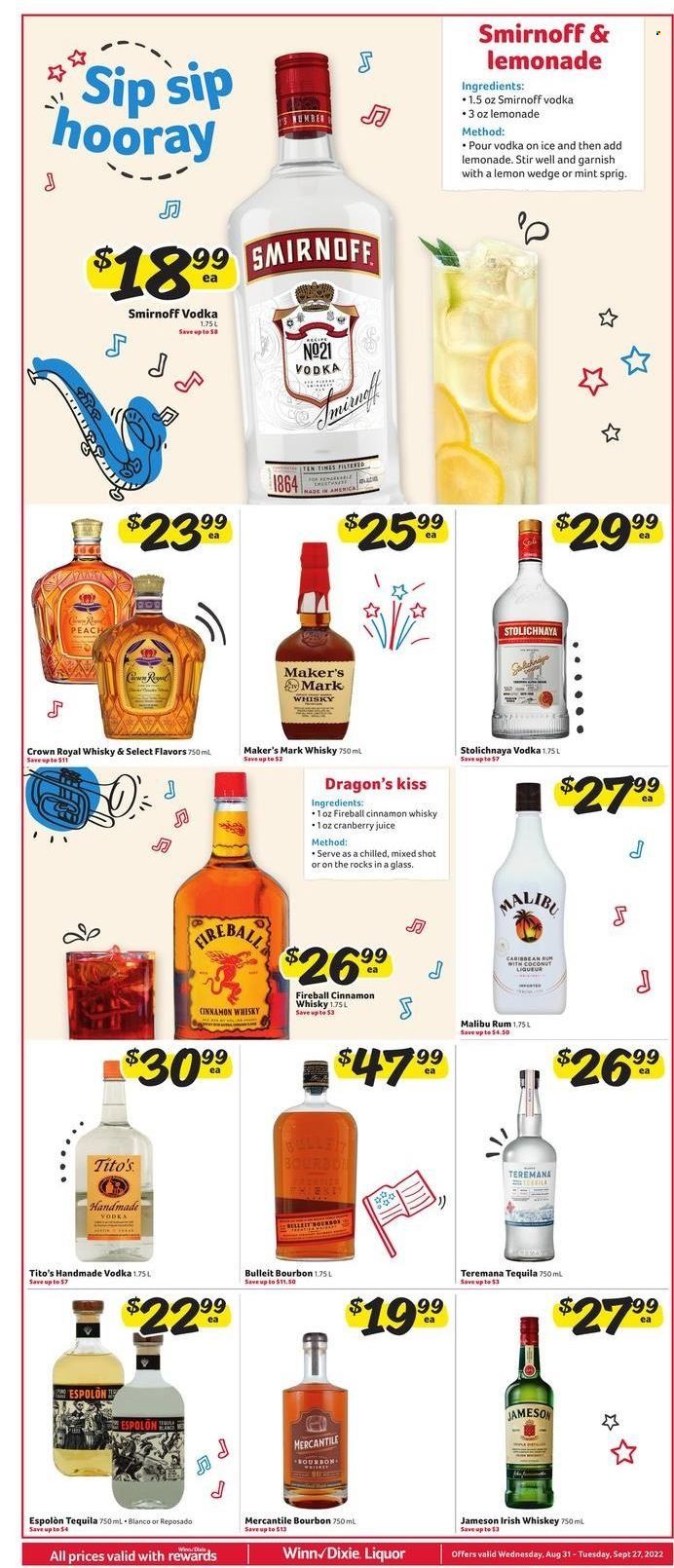 Winn Dixie (AL, FL, GA, LA) Weekly Ad Flyer Specials August 31 to September 6, 2022