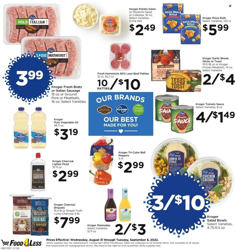 Food 4 Less (CA) Weekly Ad Flyer Specials August 31 to September 6, 2022