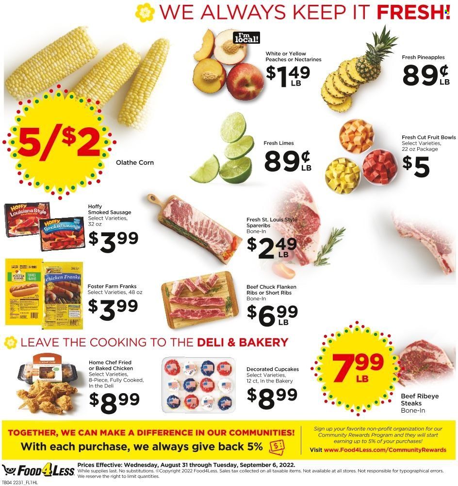 Food 4 Less (CA) Weekly Ad Flyer Specials August 31 to September 6, 2022