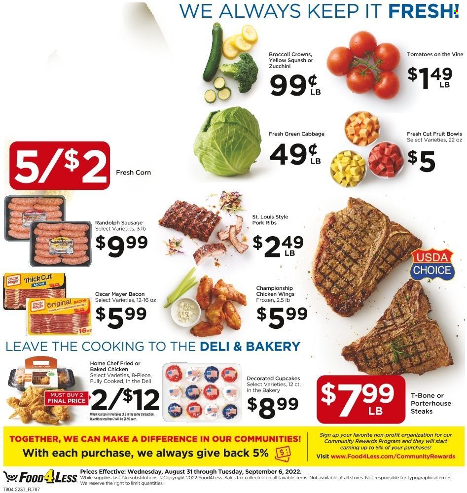 Food 4 Less (IN) Weekly Ad Flyer Specials August 31 to September 6, 2022