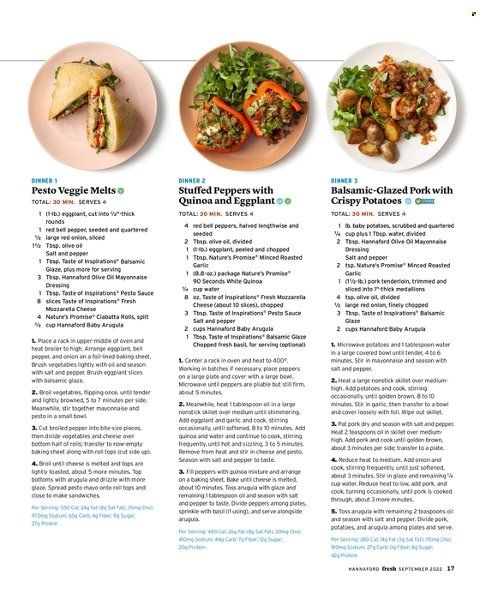 Hannaford (MA, ME, NH, NY, VT) Weekly Ad Flyer Specials September 1 to September 30, 2022