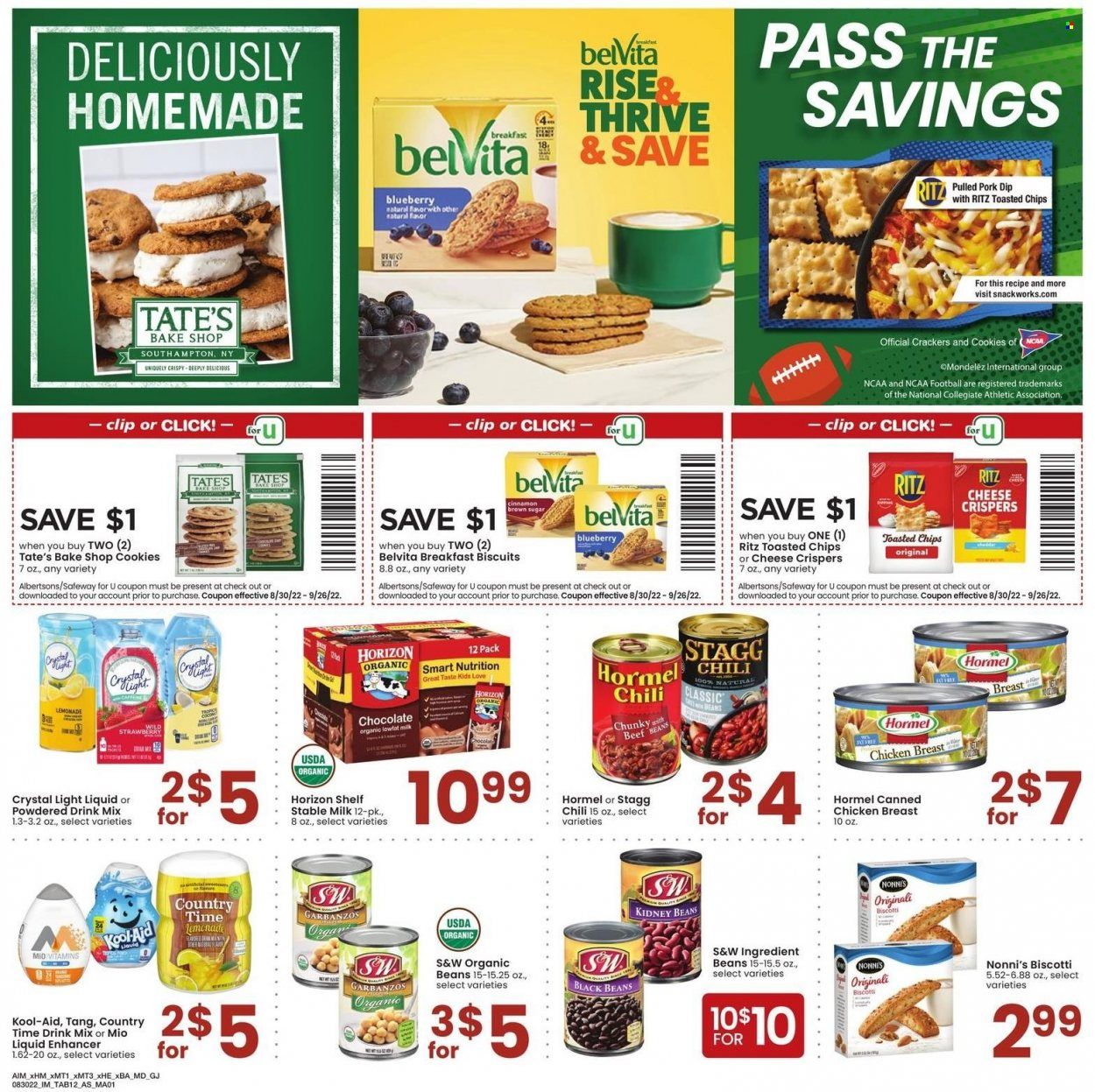 Albertsons (CA, ID, LA, MT, OR, TX, WA) Weekly Ad Flyer Specials August 30 to September 26, 2022