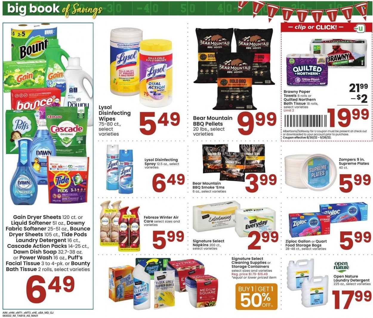 Albertsons (CA, ID, LA, MT, OR, TX, WA) Weekly Ad Flyer Specials August 30 to September 26, 2022