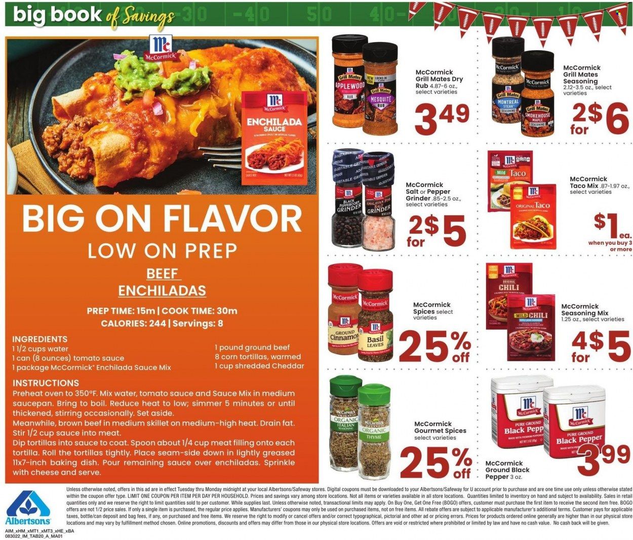 Albertsons (CA, ID, LA, MT, OR, TX, WA) Weekly Ad Flyer Specials August 30 to September 26, 2022