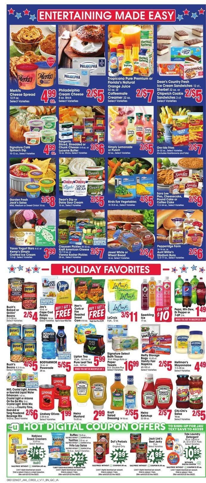Jewel Osco (IA) Weekly Ad Flyer Specials August 31 to September 6, 2022