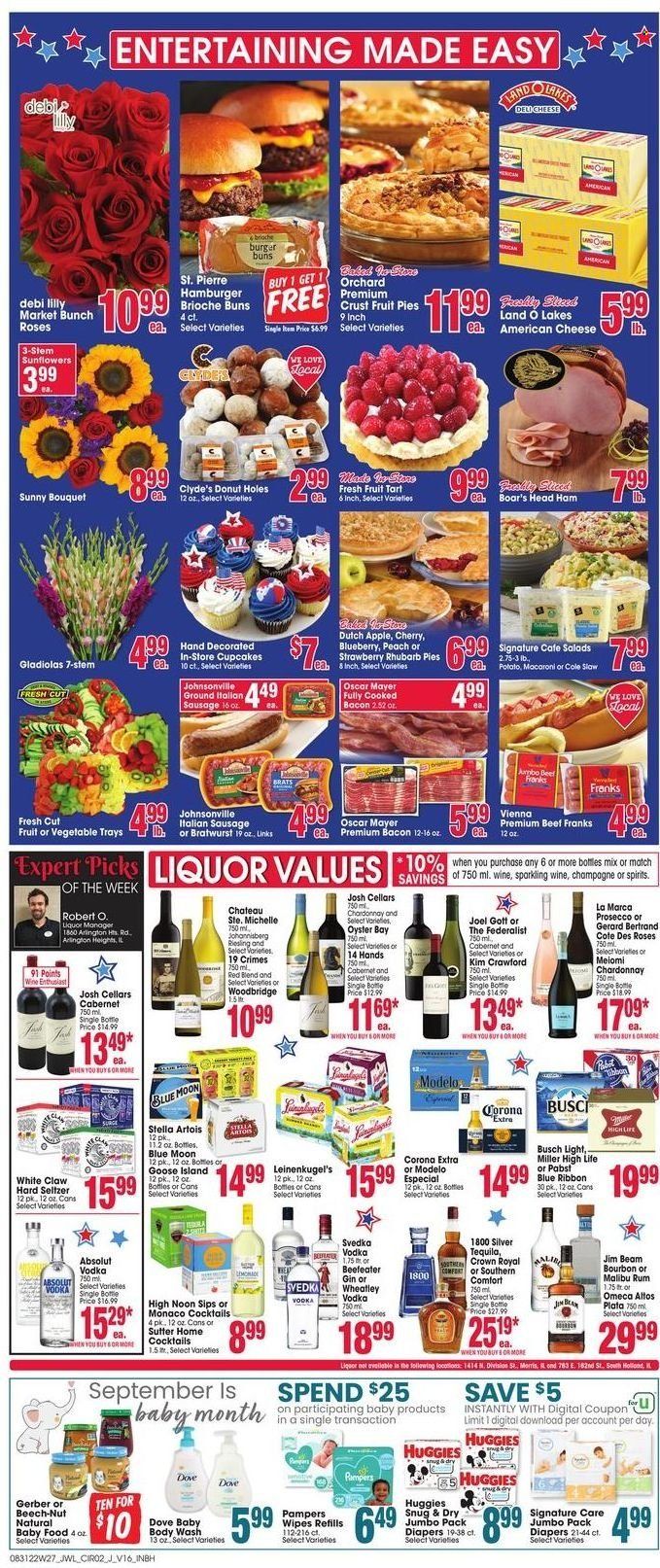 Jewel Osco (IN) Weekly Ad Flyer Specials August 31 to September 6, 2022