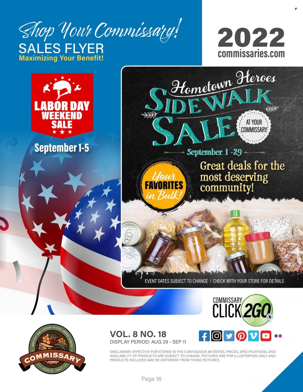 Commissary Weekly Ad Flyer Specials August 29 to September 11, 2022