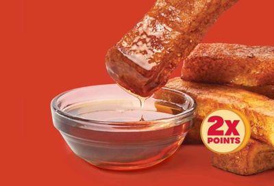 Get Double the Rewards Points In-app on Homestyle French Toast Sticks at Wendy’s