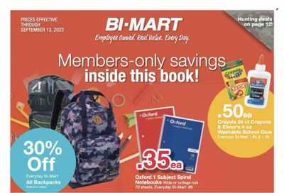 Bi-Mart (ID, OR, WA) Weekly Ad Flyer Specials August 30 to September 13, 2022