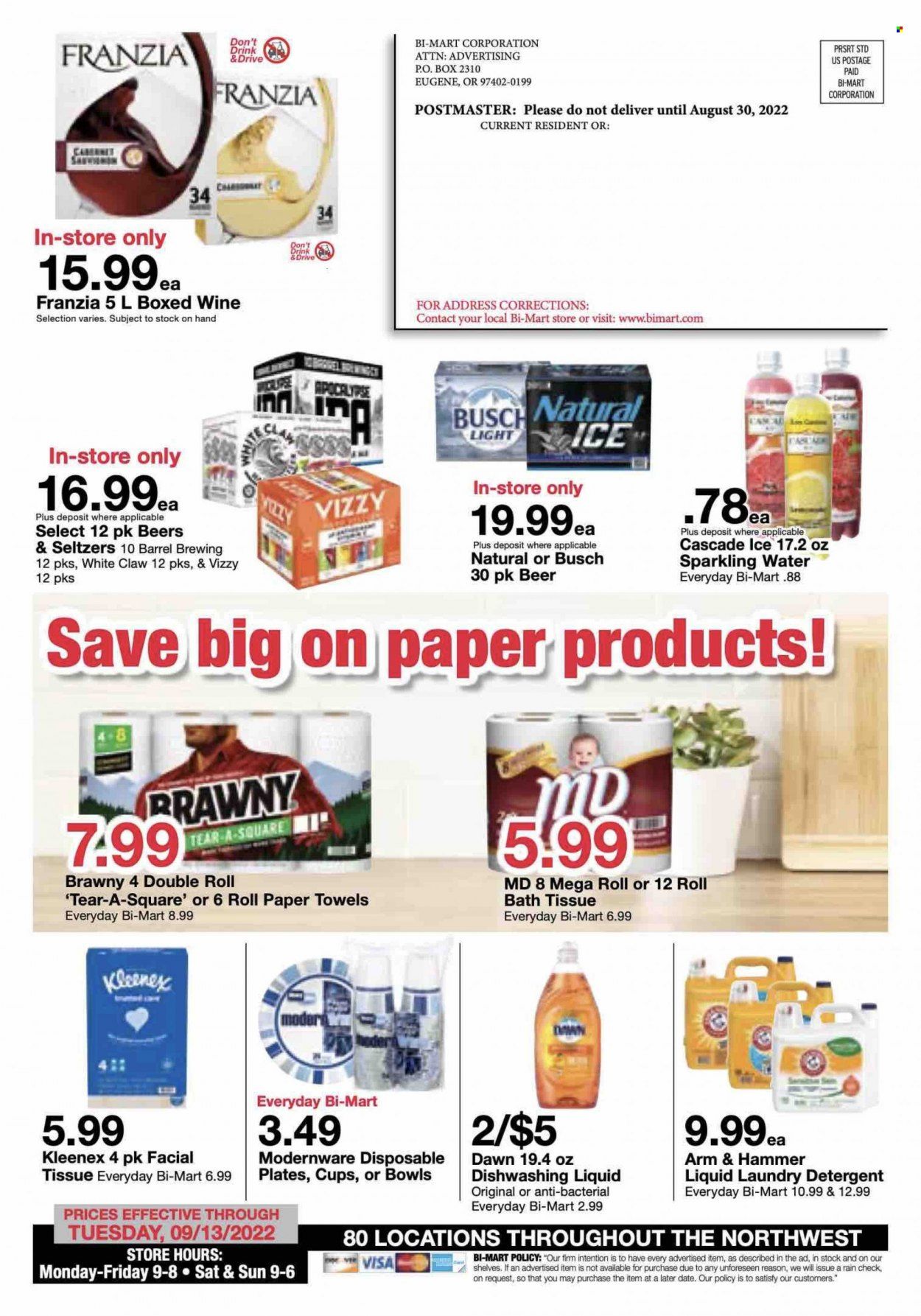 Bi-Mart (ID, OR, WA) Weekly Ad Flyer Specials August 30 to September 13, 2022