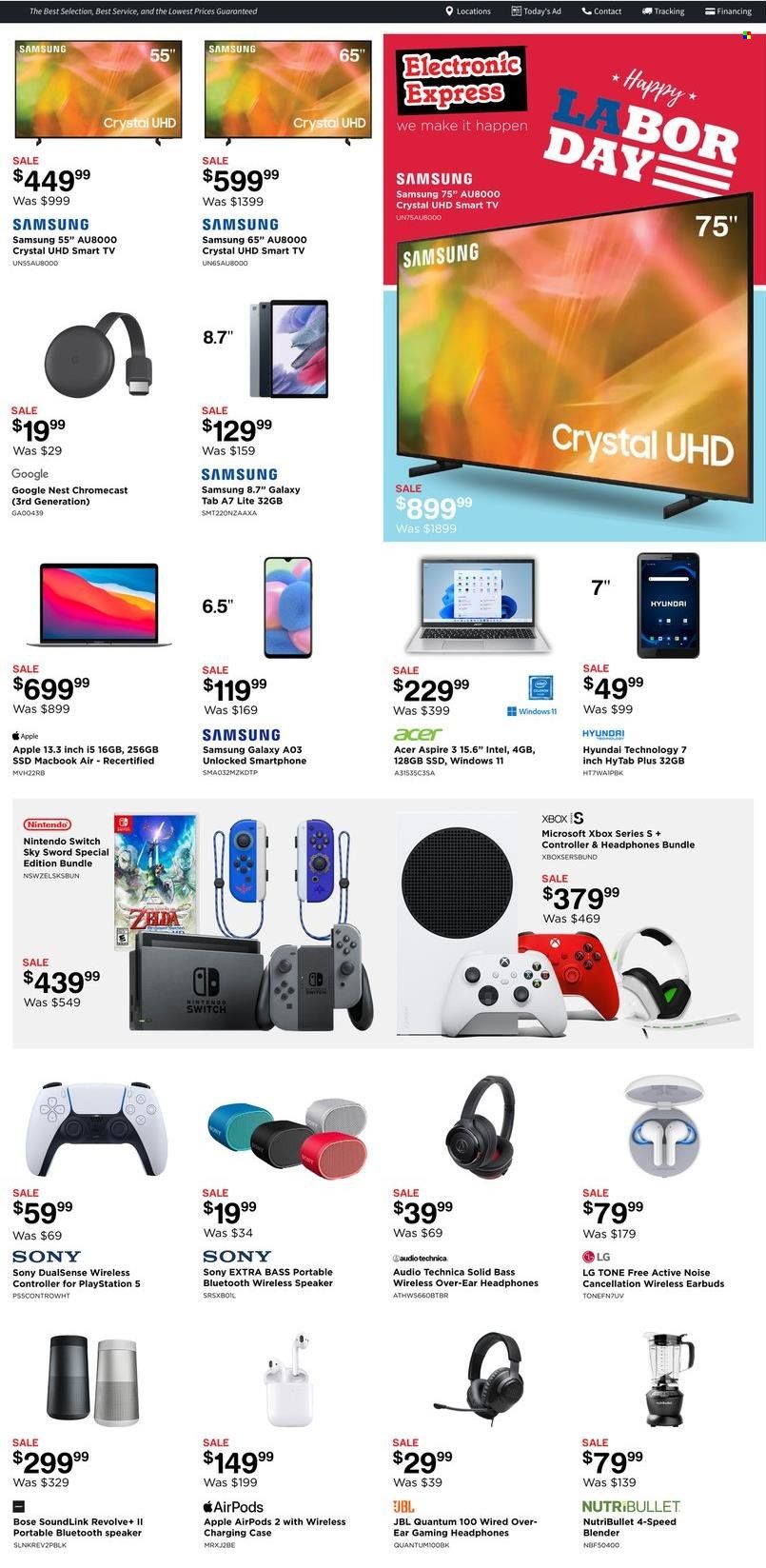 Electronic Express (AL, TN) Weekly Ad Flyer Specials August 28 to September 3, 2022