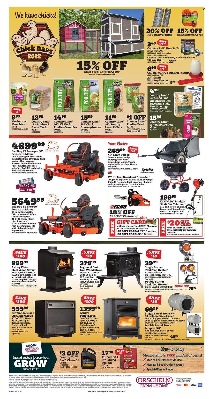 Orscheln Farm and Home (IA, IN, KS, MO, NE, OK) Weekly Ad Flyer Specials August 31 to September 11, 2022