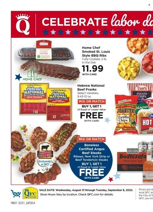 QFC (WA) Weekly Ad Flyer Specials August 31 to September 6, 2022