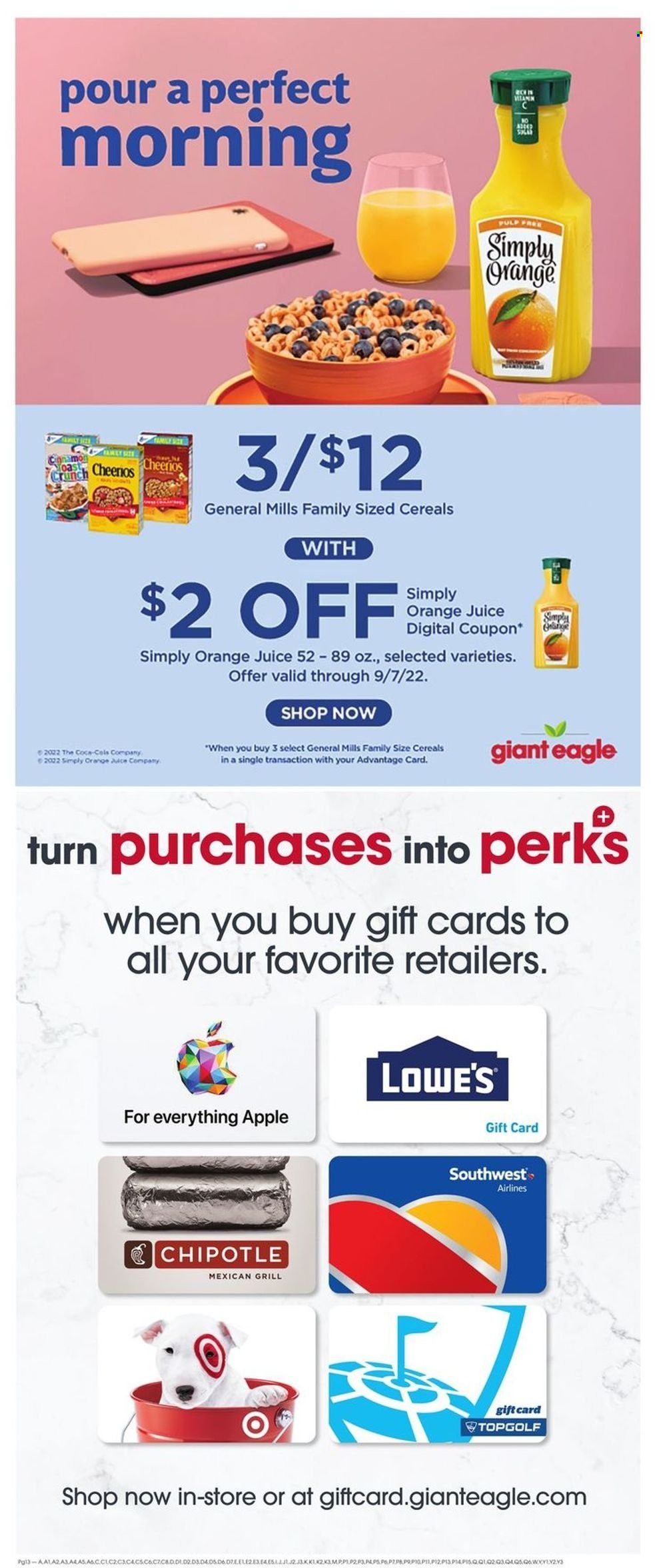Giant Eagle (OH, PA) Weekly Ad Flyer Specials September 1 to September 7, 2022