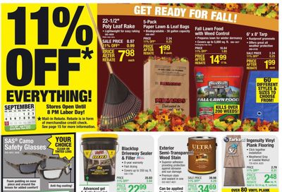 Menards Weekly Ad Flyer Specials September 1 to September 11, 2022
