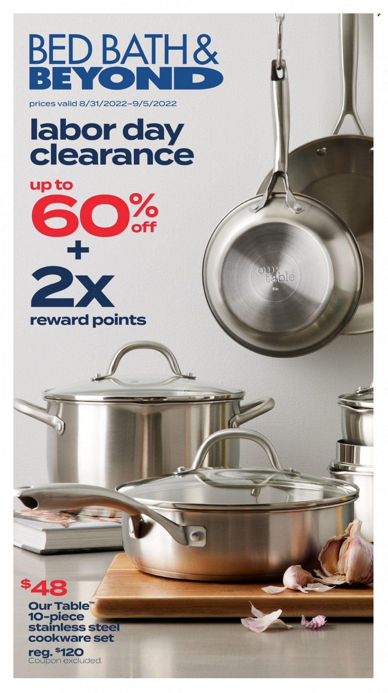 Bed Bath & Beyond Weekly Ad Flyer Specials August 31 to September 5, 2022