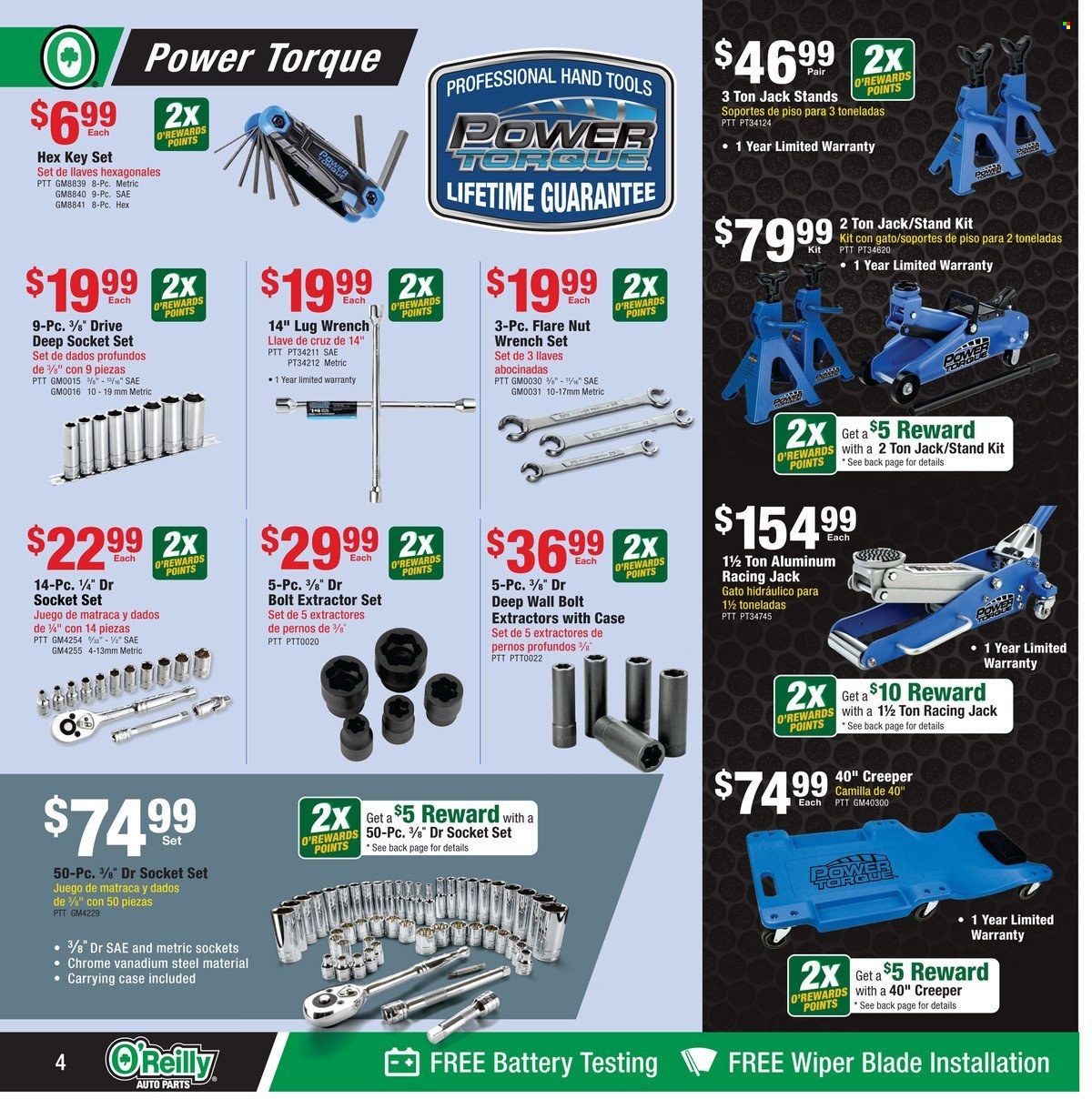 O'Reilly Auto Parts Weekly Ad Flyer Specials August 31 to September 27, 2022