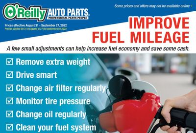 O'Reilly Auto Parts Weekly Ad Flyer Specials August 31 to September 27, 2022