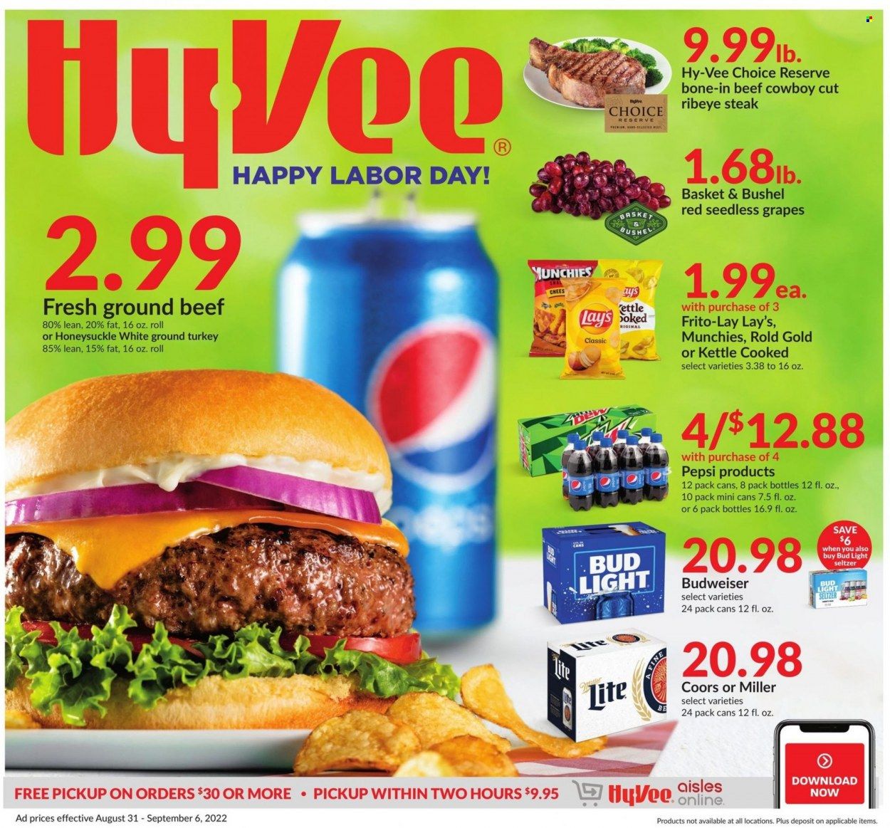 Hy-Vee (IA, IL, MN, MO, SD) Weekly Ad Flyer Specials August 31 to September 6, 2022