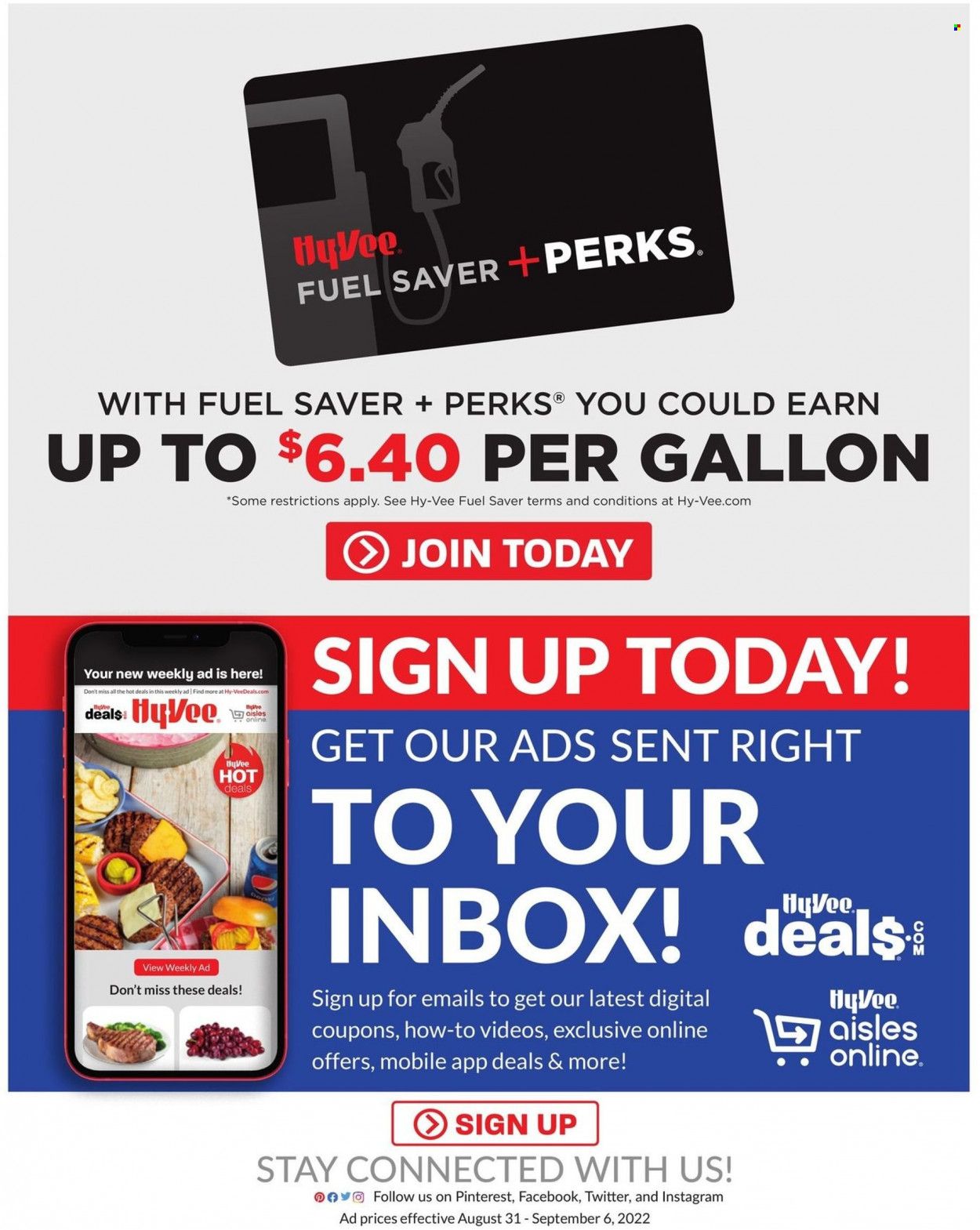 Hy-Vee (IA, IL, MN, MO, SD) Weekly Ad Flyer Specials August 31 to September 6, 2022